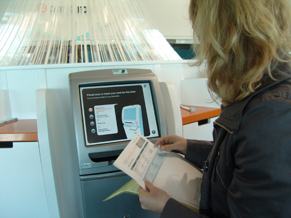Scanning our e-ticket